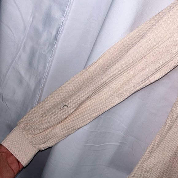 Shein Top Two Tone Surplice Deep V-Neck Faux Wrap Long Sleeve Pullover Shirt - Picture 5 of 9